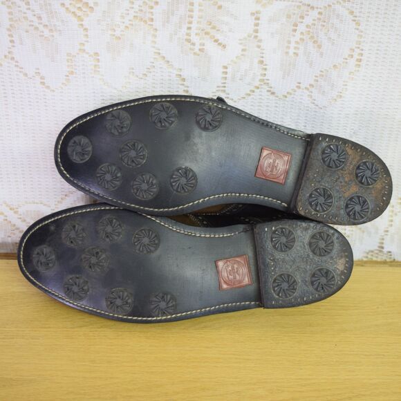 Florsheim Pro Stance Mens Size 8.5 Golf Shoes Two Tone Leather Kiltie Vintage